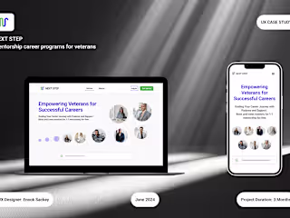 NEXT STEP. Career mentorship program for veterans :: Behance