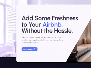 Freshbnb landing page