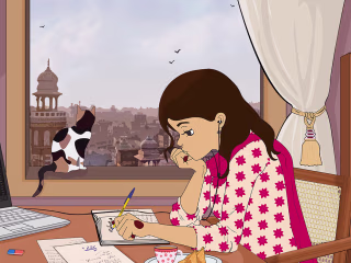 Pakistani Lo-fi Hip Hop girl
