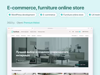 Modern Wordpress website for Premium Furniture