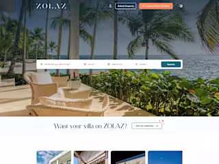 Website Design for Luxury Villa Rentals Company