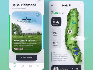 UI Design - Golf Course App
