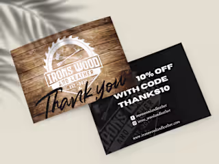 Thank You Card & Product Inserts