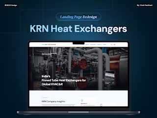 KRN Heat Exchanger - Website Redesign
