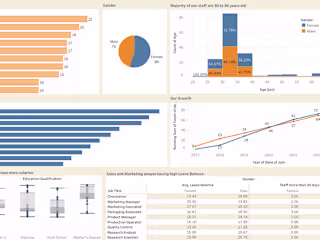 HR Dashboard | Tableau | Excel | Data Visualization