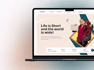 Sense: Uncover Your Travel Desires - Landing Page UI :: Behance