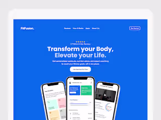 FitFusion Landing Page