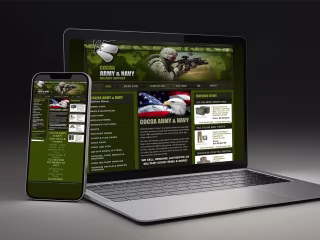 COCOA ARMY NAVY | 2004 | Expression Engine CMS, E-commerce, CSS