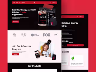 Tetra website design