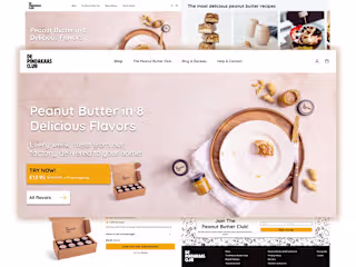Custom Website Development for De Pindakaas Club