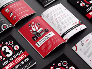 E-BOOK Design • "3 STEPS TO ATTRACT MORE CLIENTS" on Behance