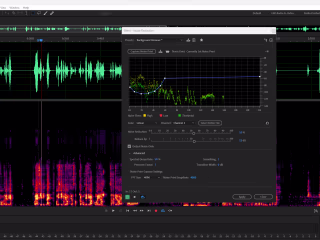 Audio editing and noise reduction for enhanced and clean audio