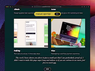 Echelon Portfolio Framer Website