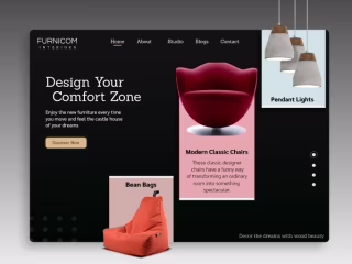 Interior Design Website Landing Page