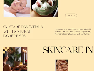 Modern UI Design for a Skincare Store