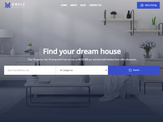 DWELZ: Real Estate Website