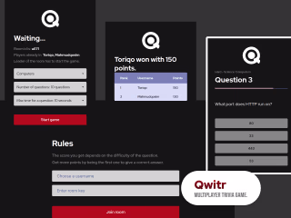Qwitr - A multiplayer trivia game.