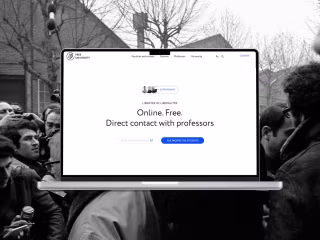 Website For Educational Project "Free University" 