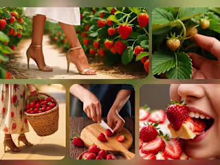 Strawberry season. A sensory memory.