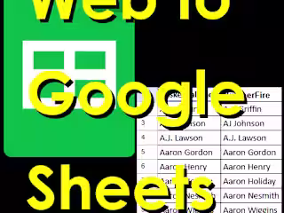 Basketball Monster to Google Sheets