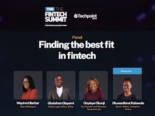 Finding the best fit in fintech | Moderating session