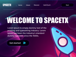 Designing a Space Tech Website