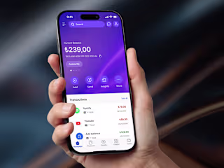 Concept Fintech Mobile App