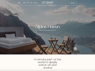 LeCrans Alpine Retreat: Elevating Luxury Through Intuitive UX/UI