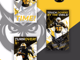 Social Media Sports Event Graphics