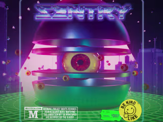 "Sentry" - 80s sci-fi inspired motion graphics animation