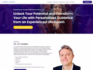 Website Rebuild for Gabriel Sereni on Fiverr