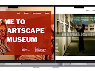 Artscape - Museum Website Design
