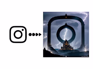 Creating a Visual Illusion of the Instagram Logo