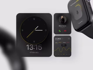 Apple Watch Minimalist UI Design Exploration