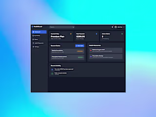 User-Focused Healthcare Dashboard