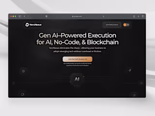 VerzNexus Landing Page Design and Development on Framer