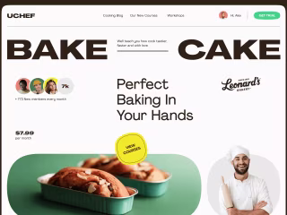 Cover page for Cooking Blog