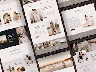 Showit Website template customization for creative photographer