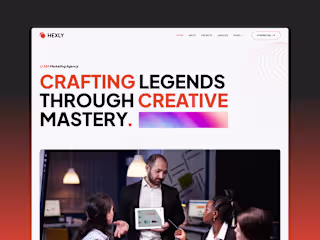 Hexly - A Modern and Trendy Digital Agency Website