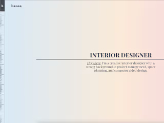 Interior designer portfolio