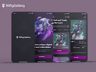 NiftyGallery NFT Mobile App