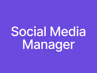 Social Media Manager