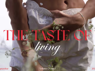 "THE TASTE OF living" presentation design