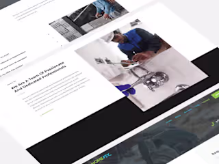 Home Services Website | UI Design + Web Development