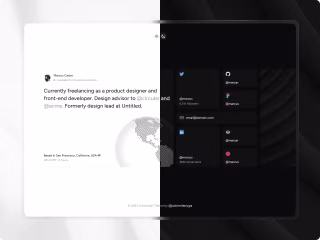 Horizontal · Portfolio Template for Framer