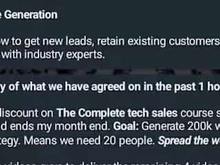 Generate 20 Leads for an eLearning company
