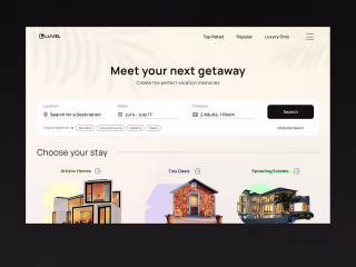 Luvel Luxury Travel Booking Platform Concept