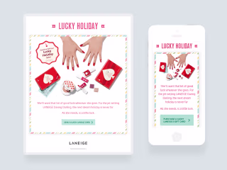 Laneige Lucky Holiday Campaign - UI/UX on Behance