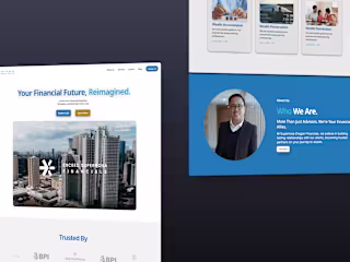 Supernova Financials Figma Web Design