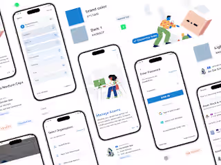Mobile App design for Asset Management 